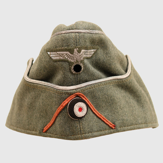 German WWII Panzer Officers Overseas Cap