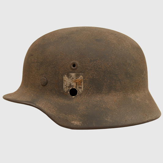 German WWII Army M.40 Single Decal Combat Helmet