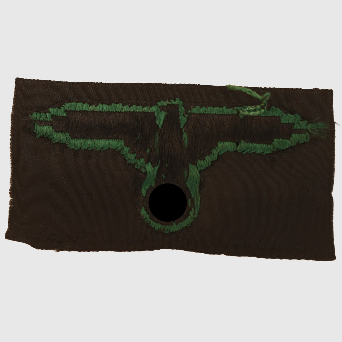 GERMAN WWII WAFFEN SS RARE PATTERN GREEN EAGLE