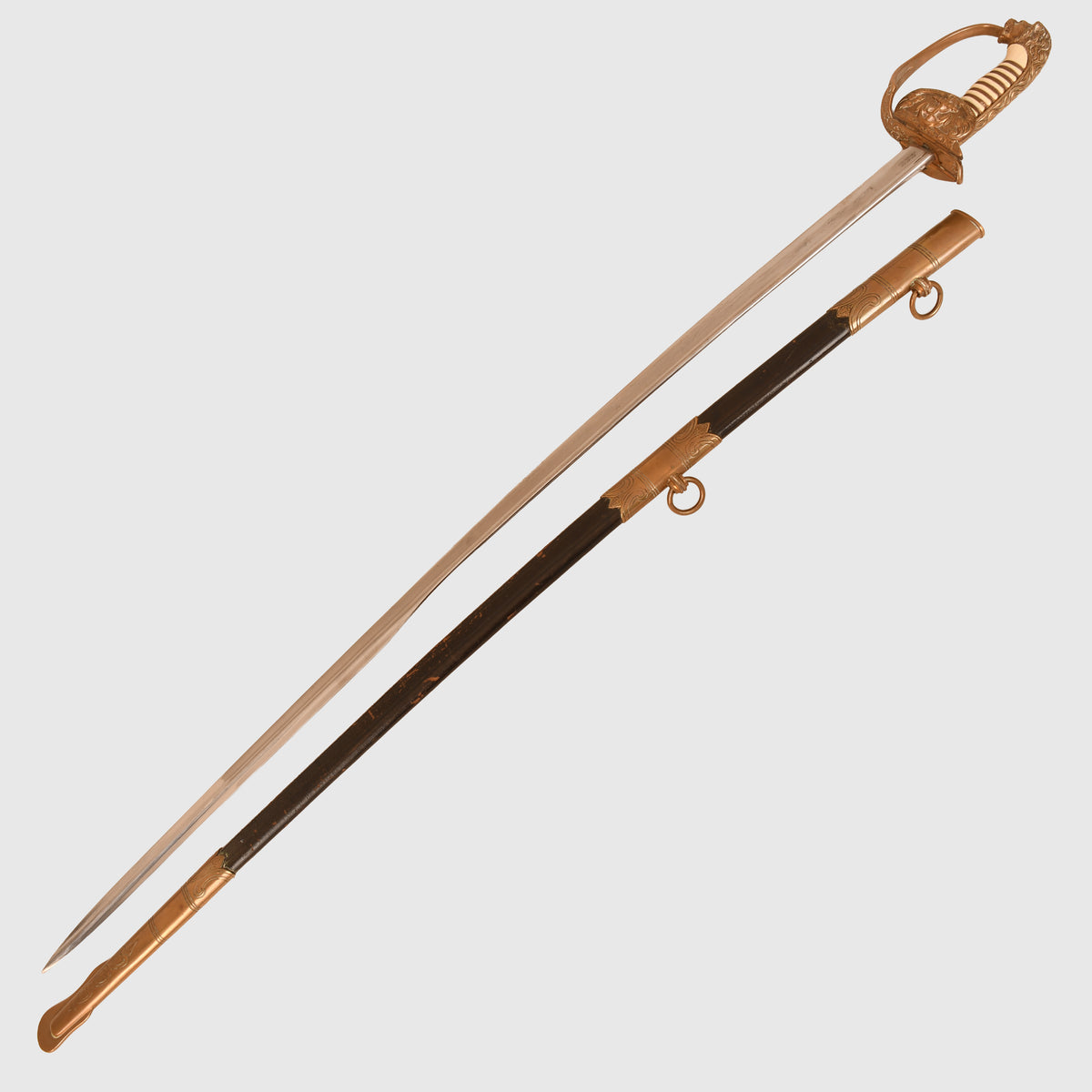 GERMAN WWII NAVY OFFICERS DISPLAY PIECE