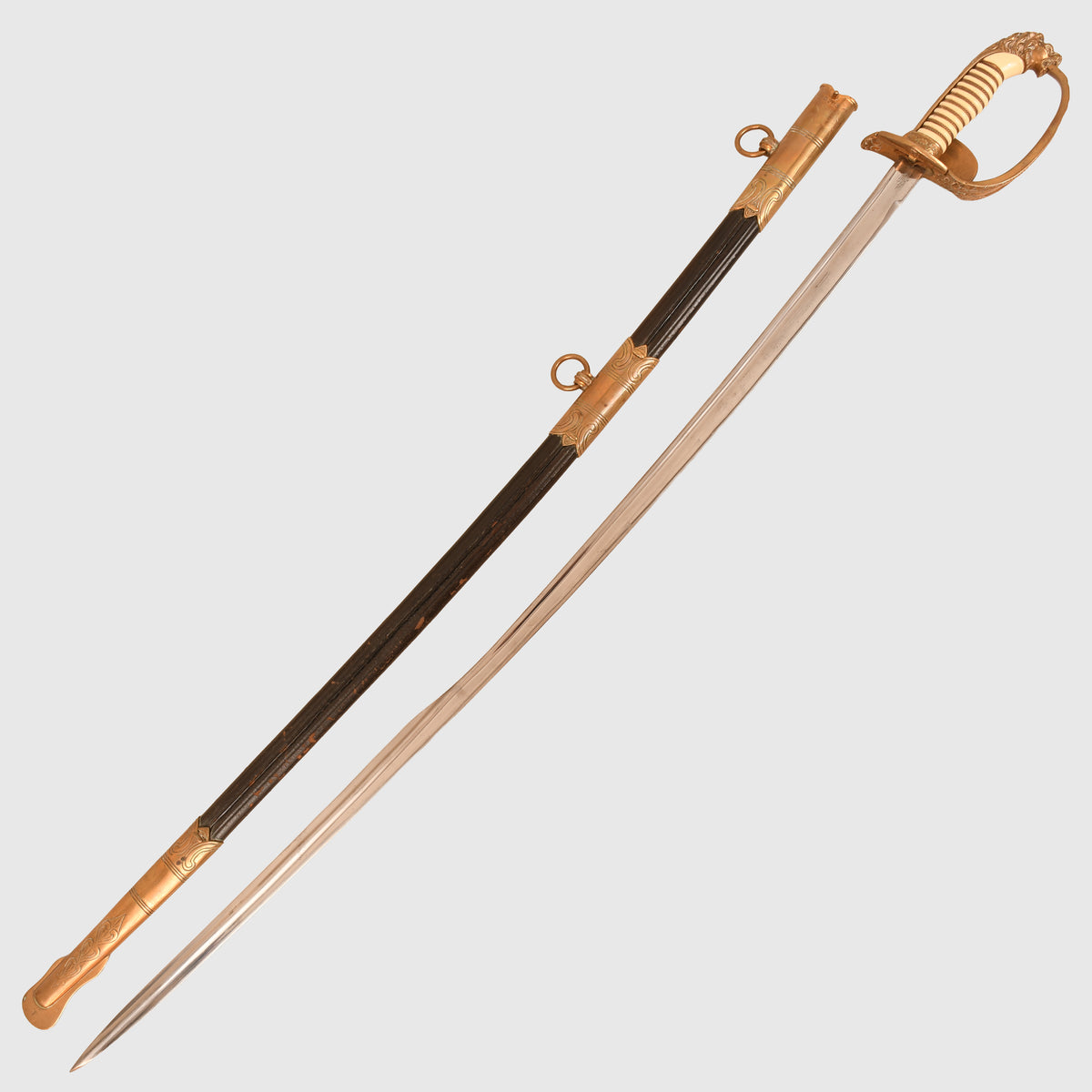 GERMAN WWII NAVY OFFICERS DISPLAY PIECE