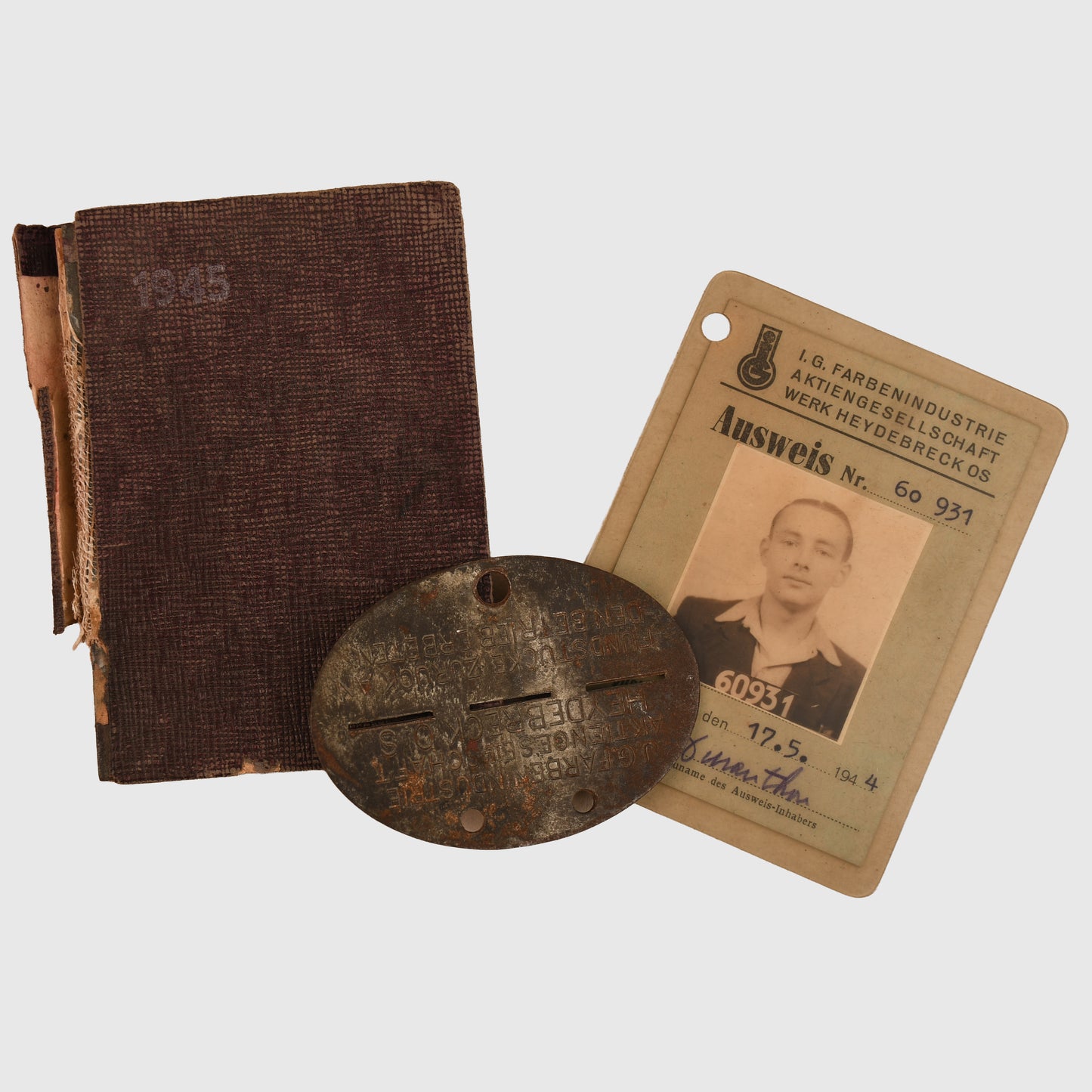 GERMAN WWII I.G.FARBEN WORKERS PAPER GROUPING