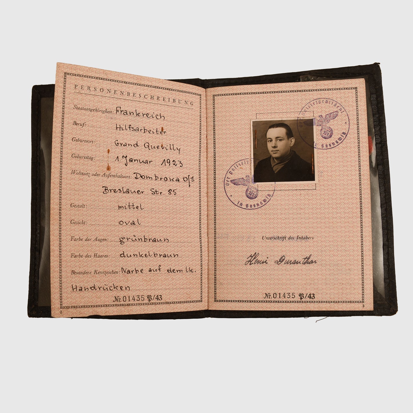 GERMAN WWII I.G.FARBEN WORKERS PAPER GROUPING