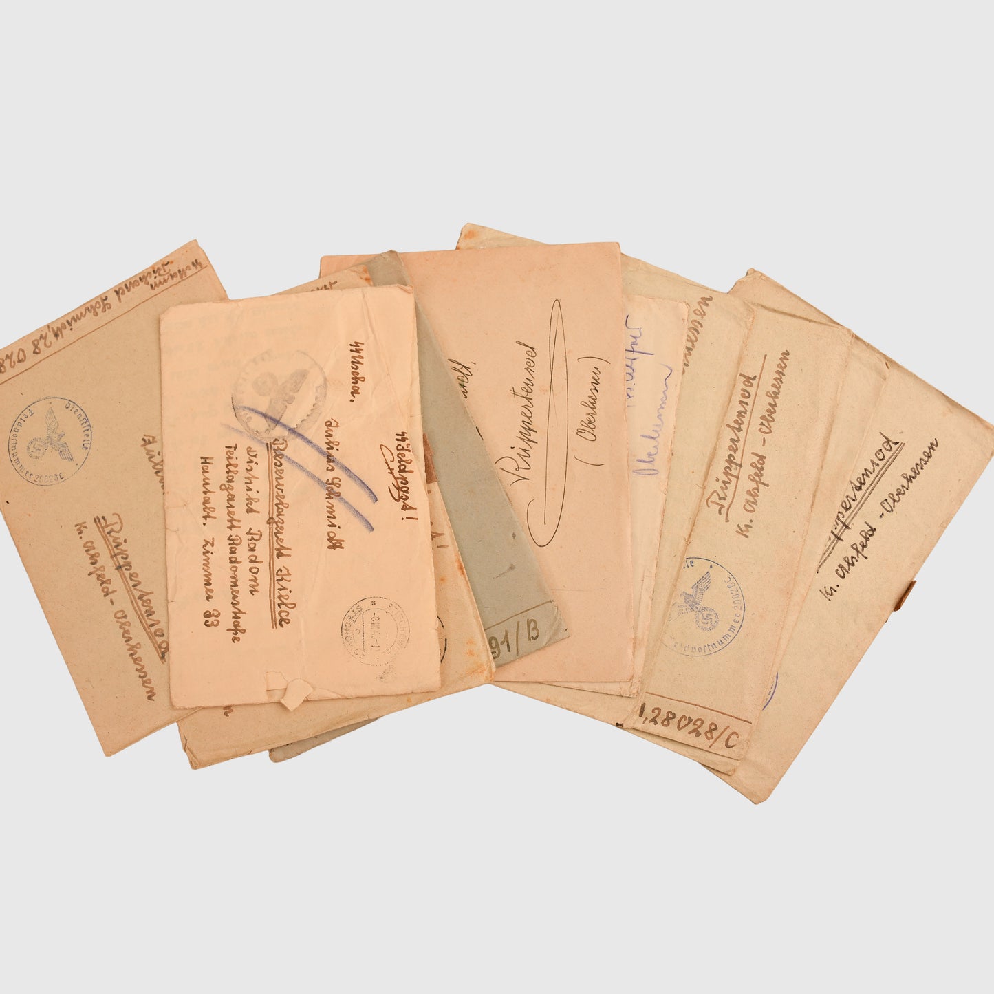 GERMAN WWII WAFFEN SS DIVISION FRUNDSBERG LETTERS
