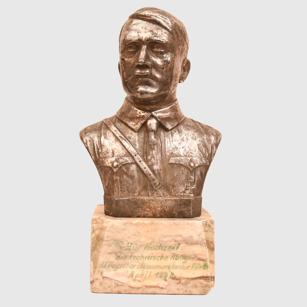 GERMAN WWII ADOLF HITLER UPPER BUST PRESENTATION FIGURE