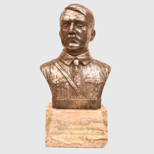 GERMAN WWII ADOLF HITLER UPPER BUST PRESENTATION FIGURE