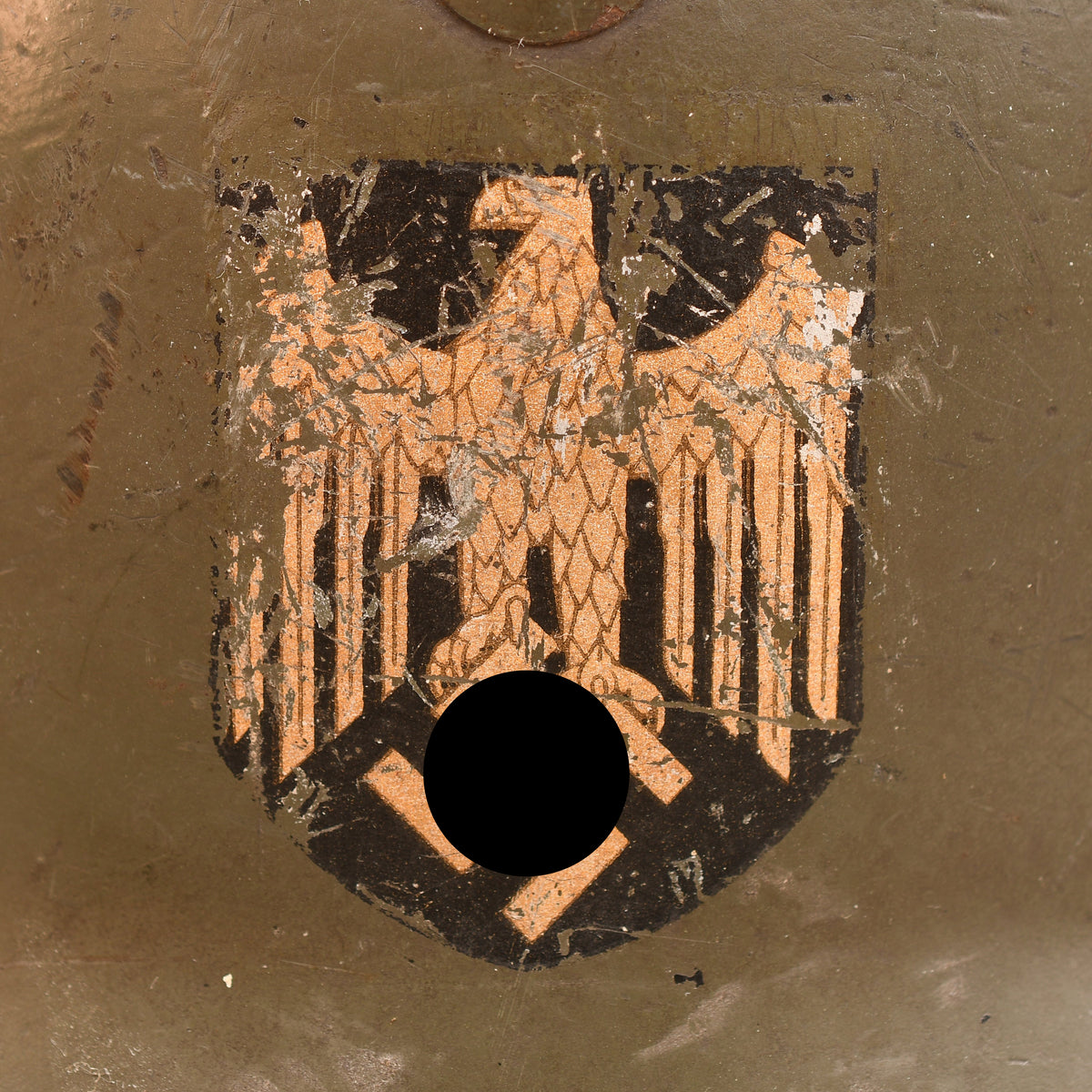 GERMAN WWII ARMY M.35 DOUBLE DECAL COMBAT HELMET
