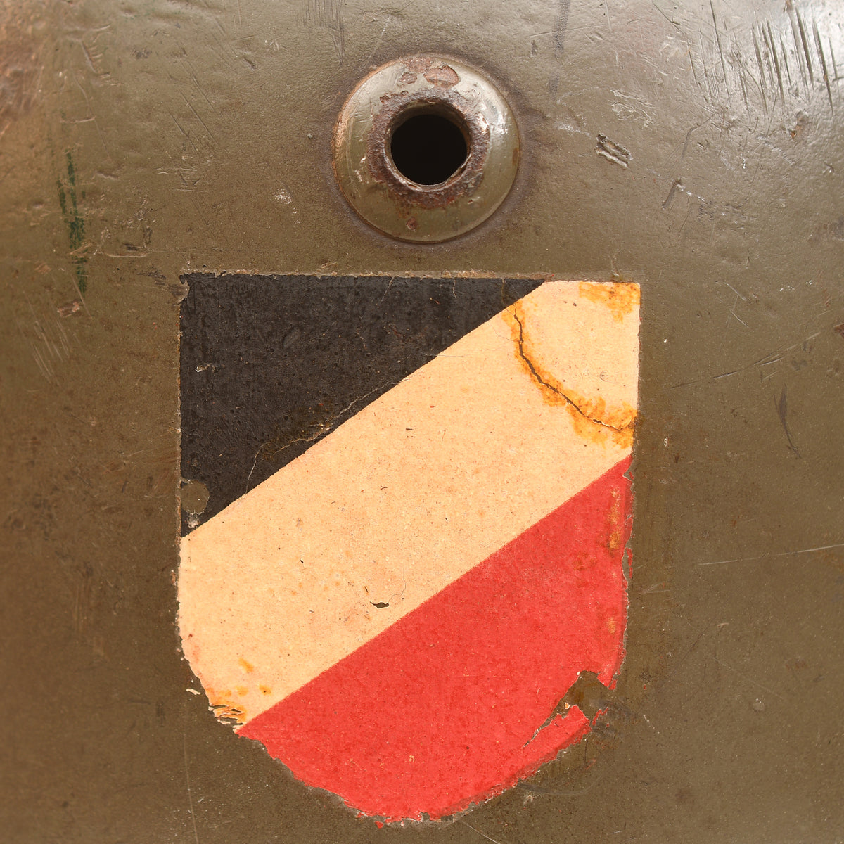GERMAN WWII ARMY M.35 DOUBLE DECAL COMBAT HELMET