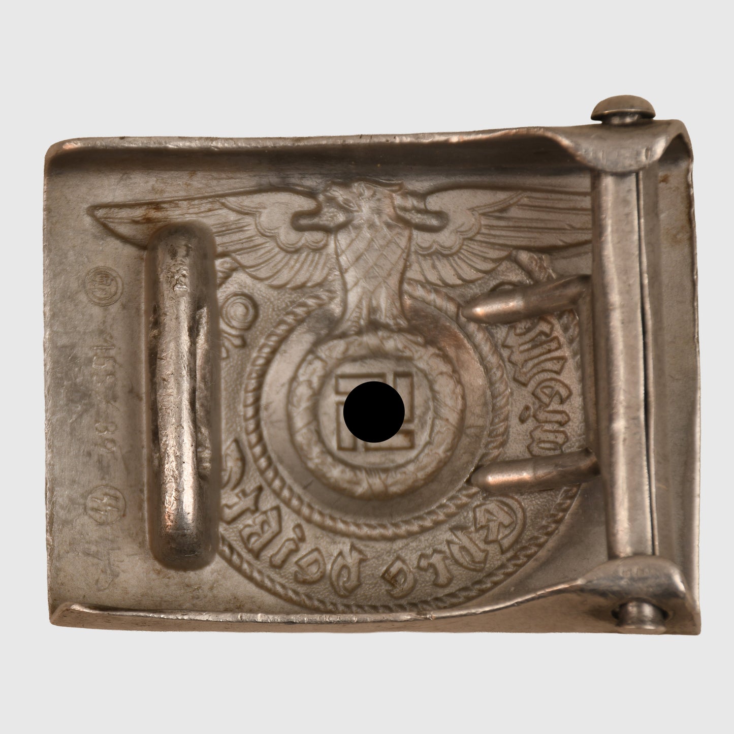 GERMAN WWII WAFFEN SS ALUMINIUM BUCKLE