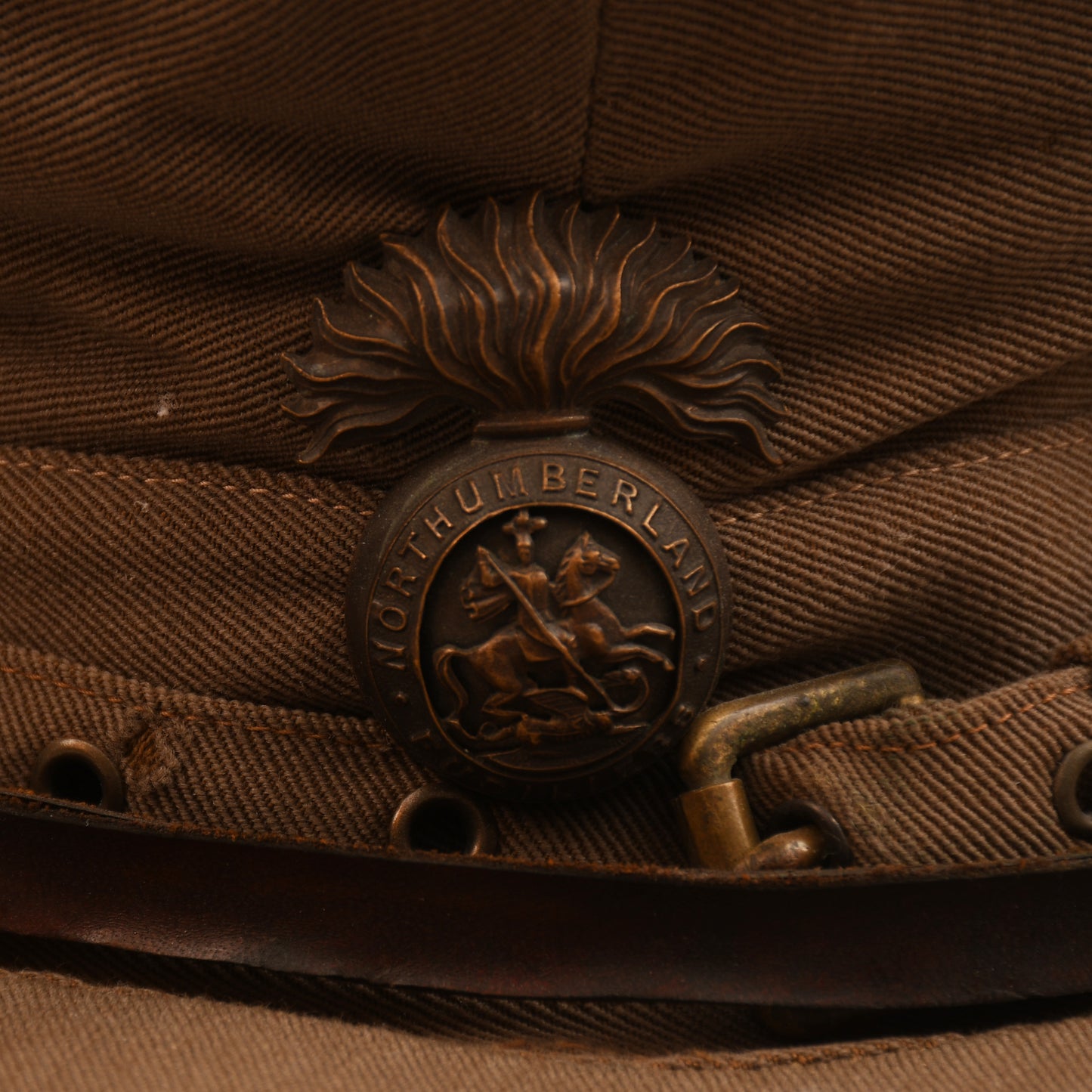 BRITISH WWI ROYAL NORTHUMBERLAND FUSILIERS OFFICERS TRENCH CAP