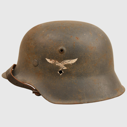 German WWII Luftwaffe M42 Single Decal Combat Helmet