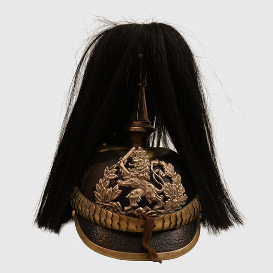 GERMAN WWI HESSE 23RD & 24TH DRAGOONS ENLISTED NCO PARADE PICKLEHAUBE