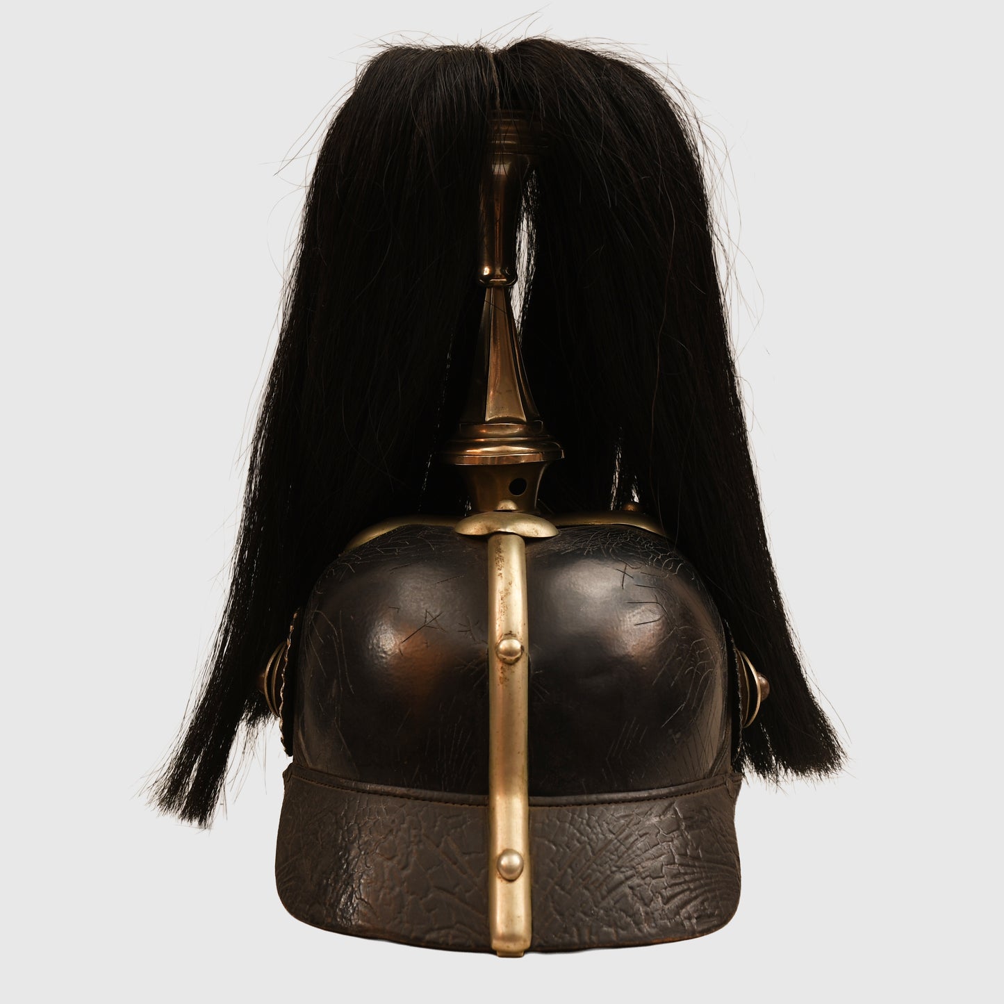 GERMAN WWI HESSE 23RD & 24TH DRAGOONS ENLISTED NCO PARADE PICKLEHAUBE