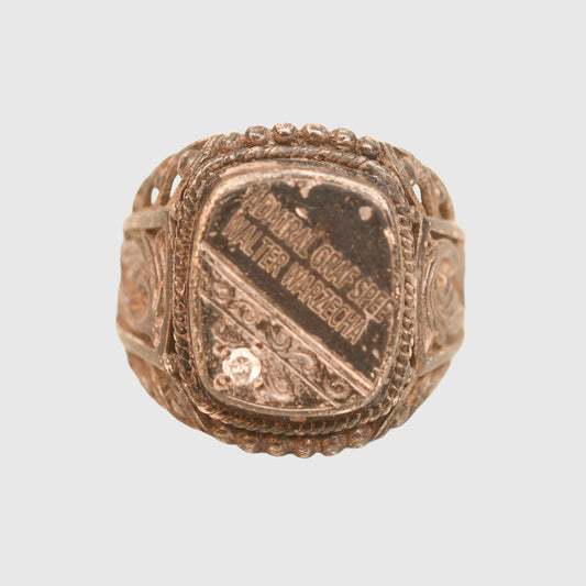 GERMAN WWII GRAF SPEE 2ND IN COMMAND FINGER RING