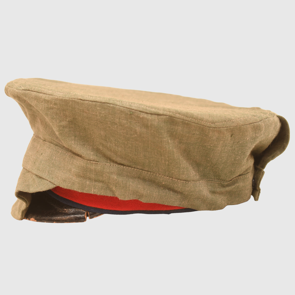GERMAN WWI HESSIAN OFFICERS VISOR CAP WITH FIELD COVER