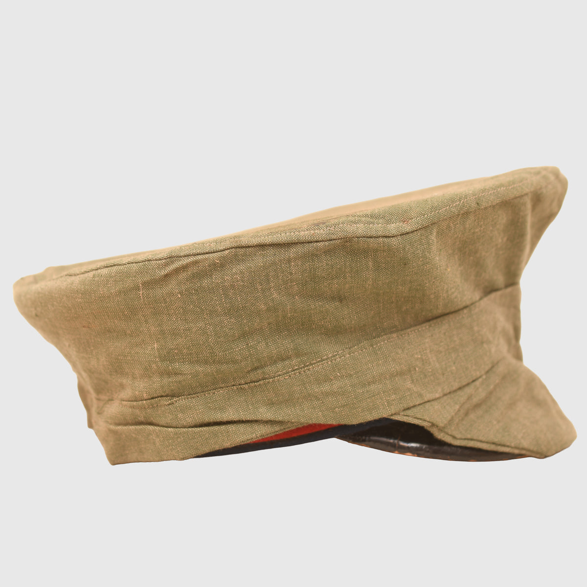 GERMAN WWI HESSIAN OFFICERS VISOR CAP WITH FIELD COVER