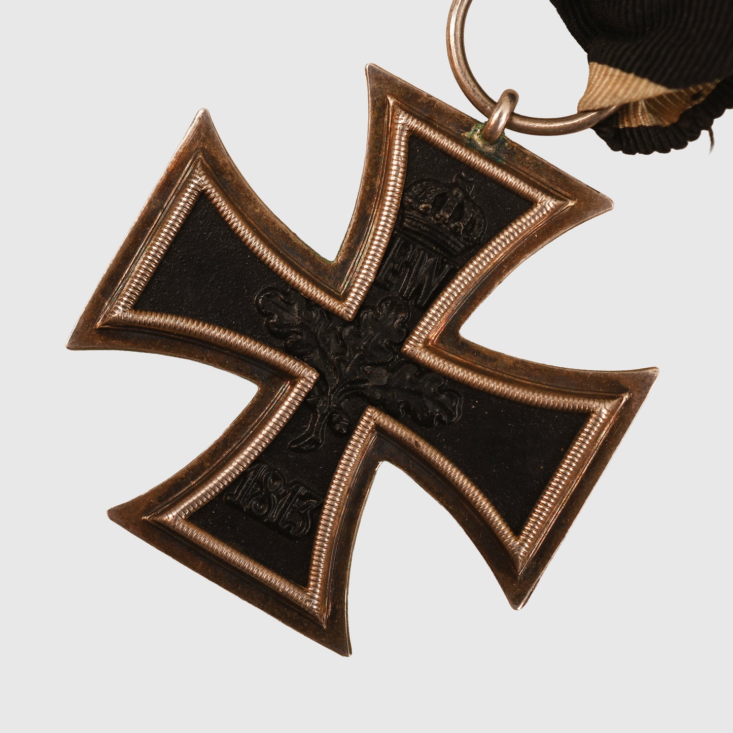 GERMAN WWII - WWI IRON CROSS 2ND CLASS, AND MATCHING MINIATURE