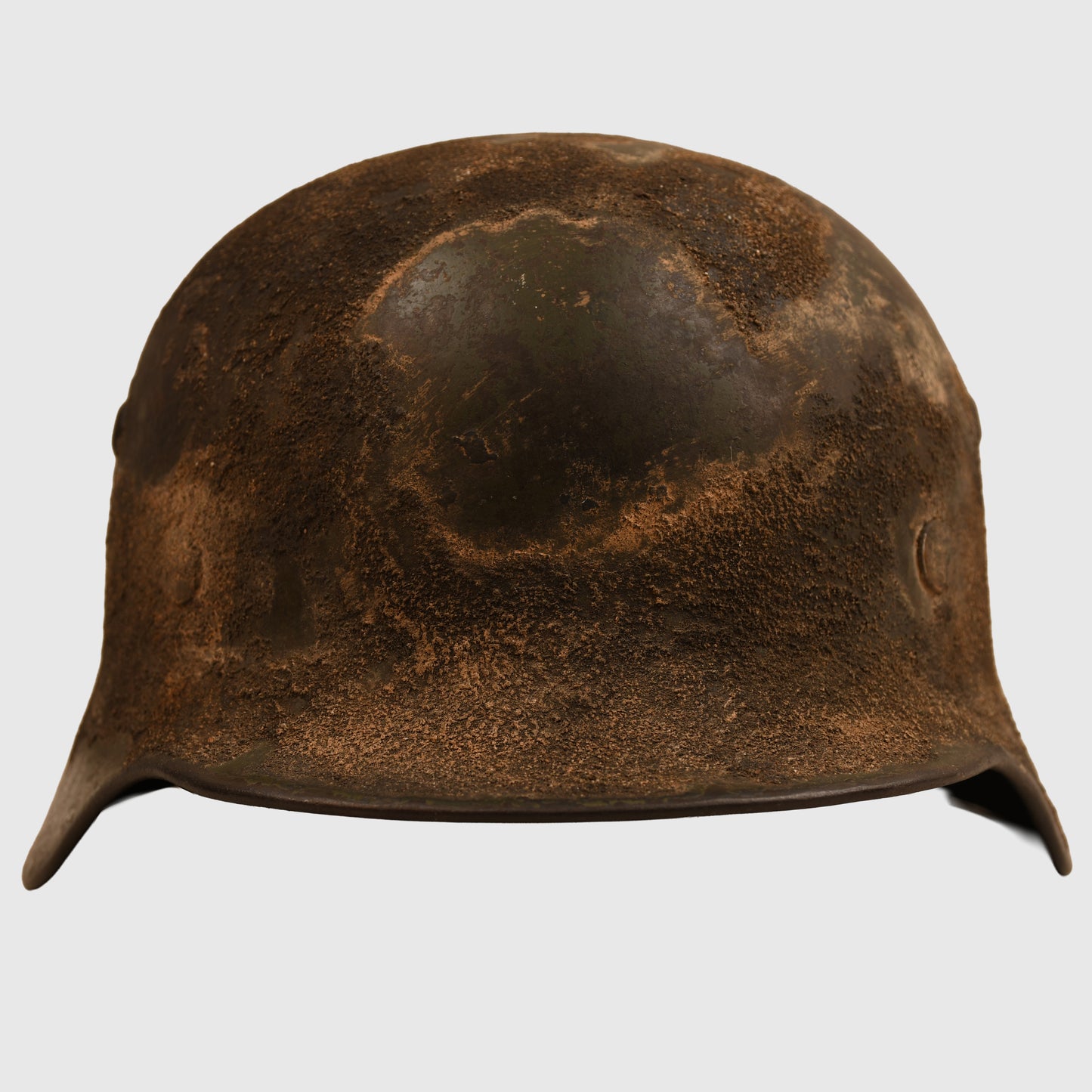 GERMAN WWII CAMOUFLAGED M.35 ARMY COMBAT HELMET