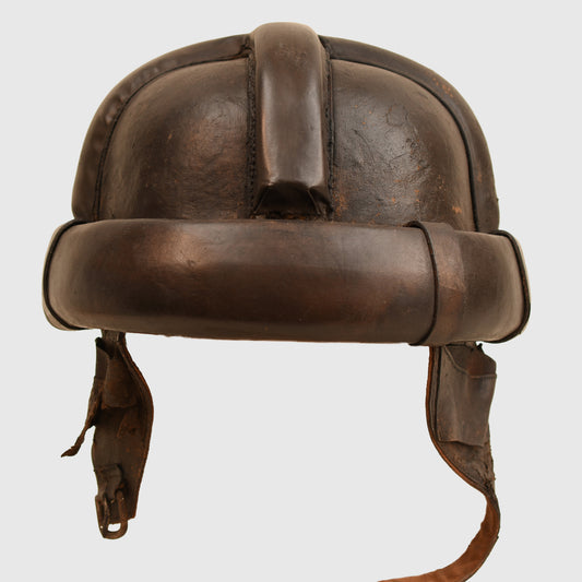 Italian WWI Aviators Leather Flying Helmet