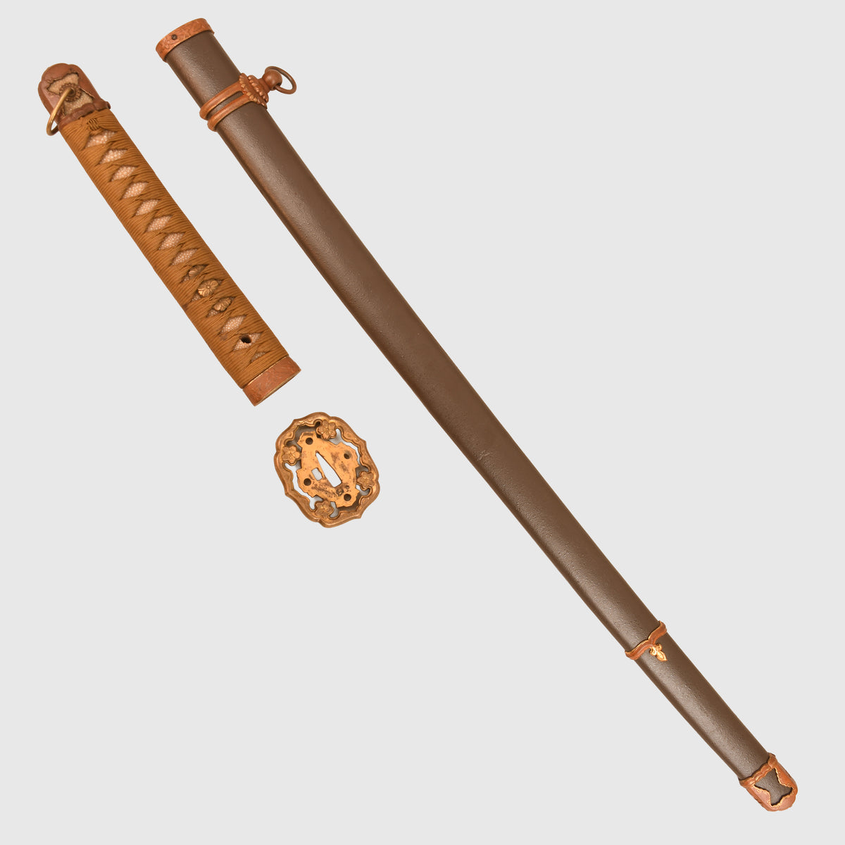 JAPANESE WWII MILITARY KATANA DISPLAY PIECE FITTINGS