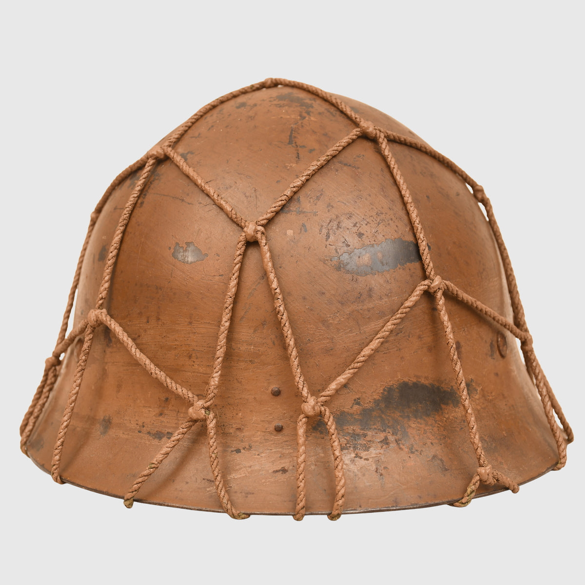 JAPANESE WWII TYPE 90 ARMY COMBAT HELMET WITH STRING NET