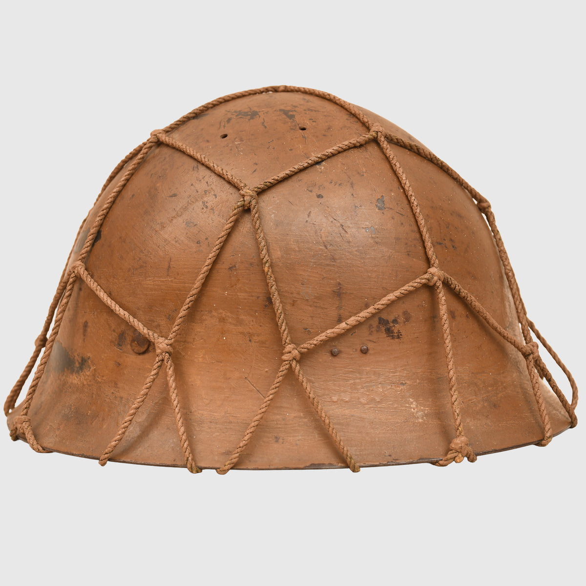 JAPANESE WWII TYPE 90 ARMY COMBAT HELMET WITH STRING NET