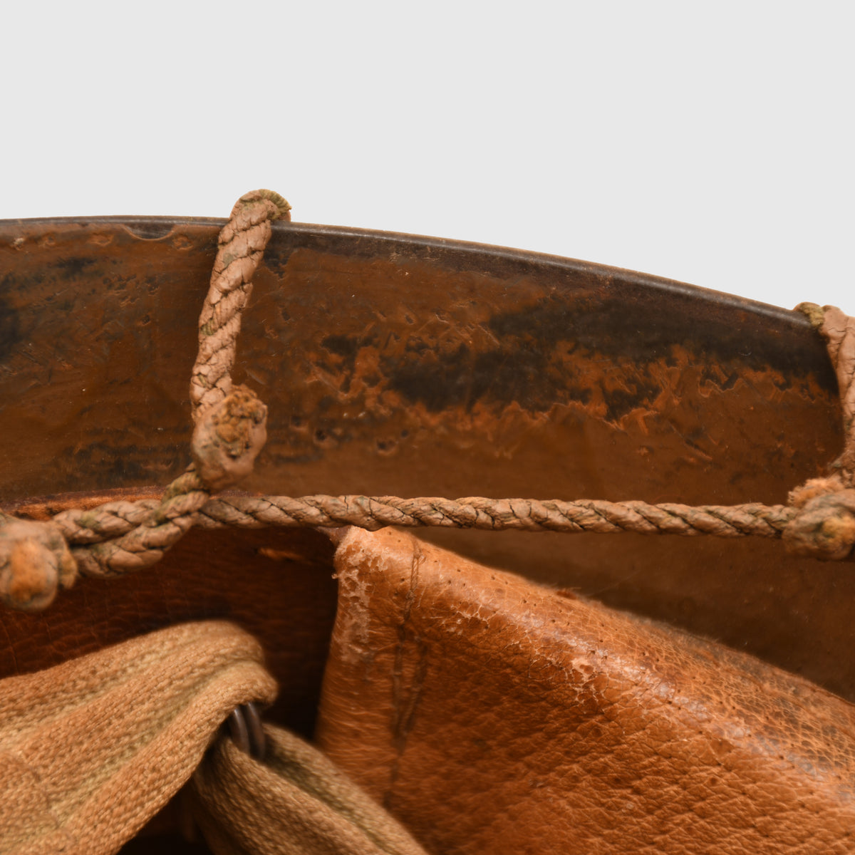 JAPANESE WWII TYPE 90 ARMY COMBAT HELMET WITH STRING NET