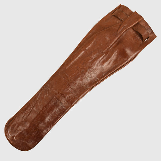 JAPANESE WWII ALL LEATHER SWORD HILT COMBAT COVER