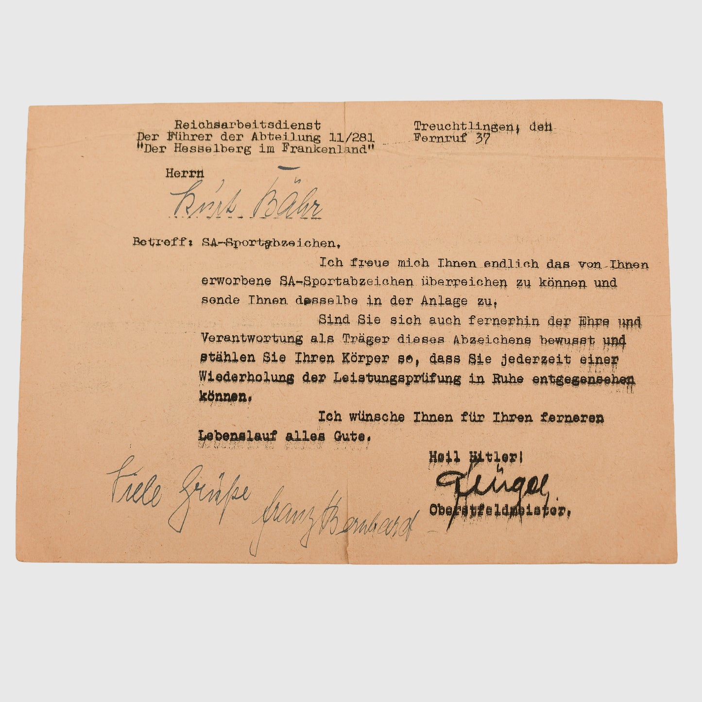 German WWII Luftwaffe Flak Paper Grouping