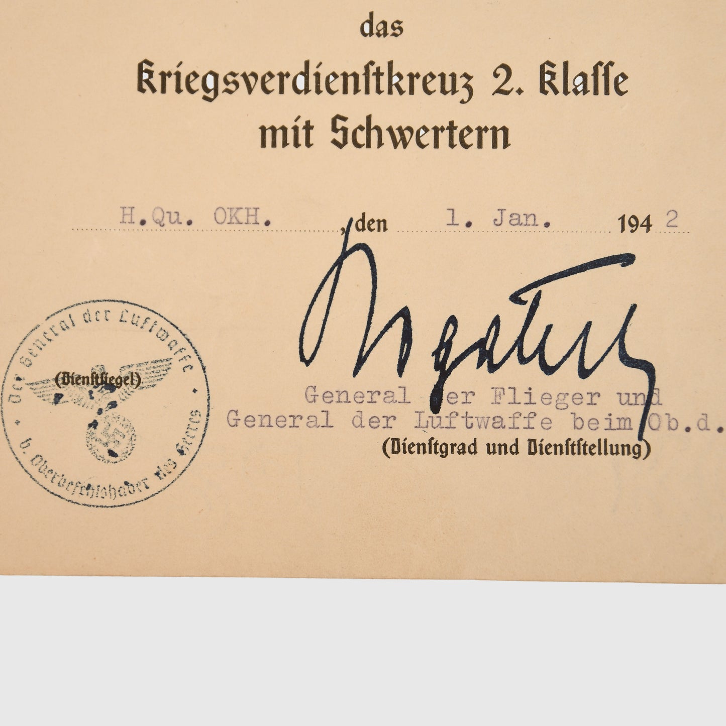 German WWII Luftwaffe Flak Paper Grouping
