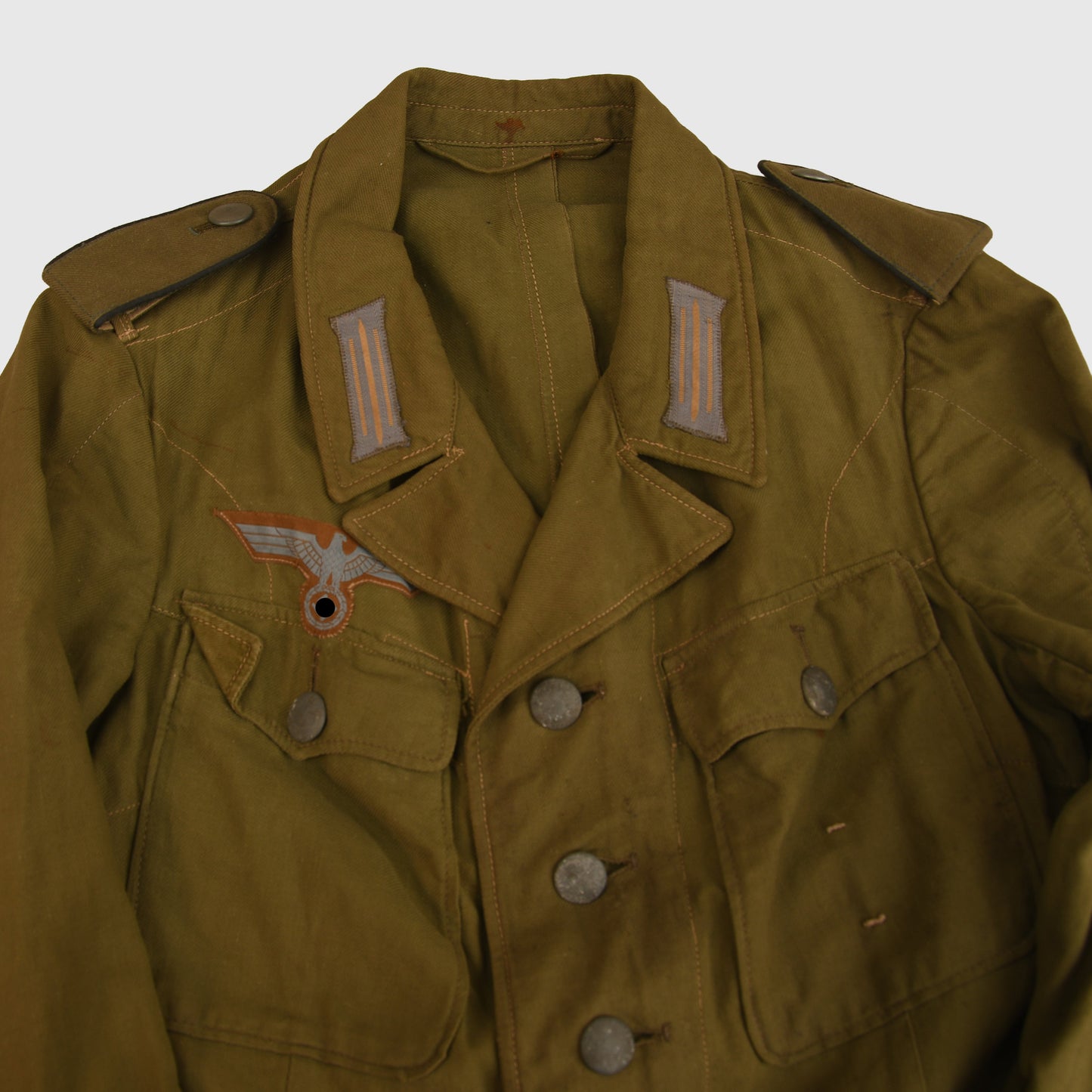 German WWII Pioneer Man’s Late Pattern Tropical Tunic
