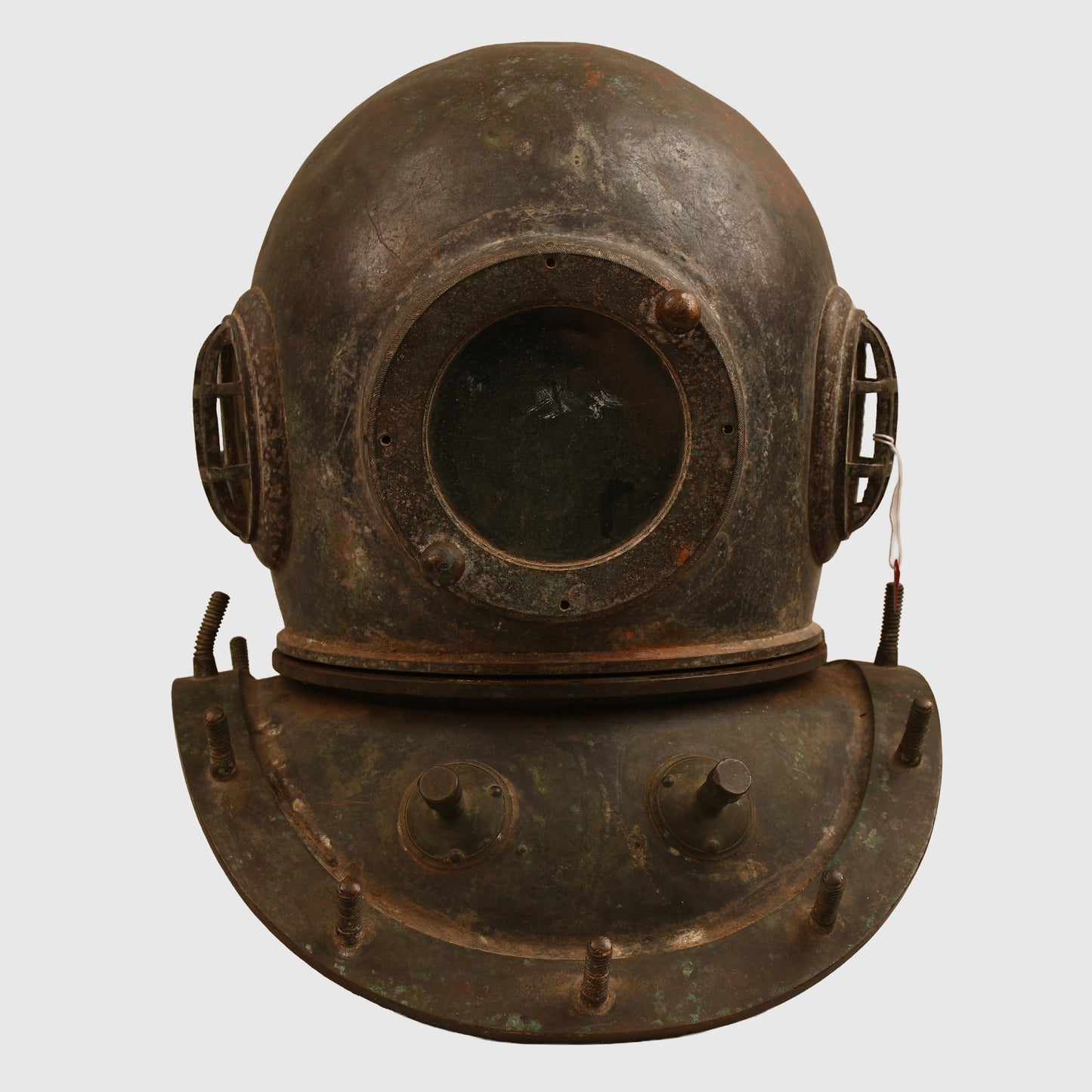 BRITISH WWII ROYAL NAVY SIEBE GORMAN 12 BOLT DIVING HELMET AND EQUIPMENT