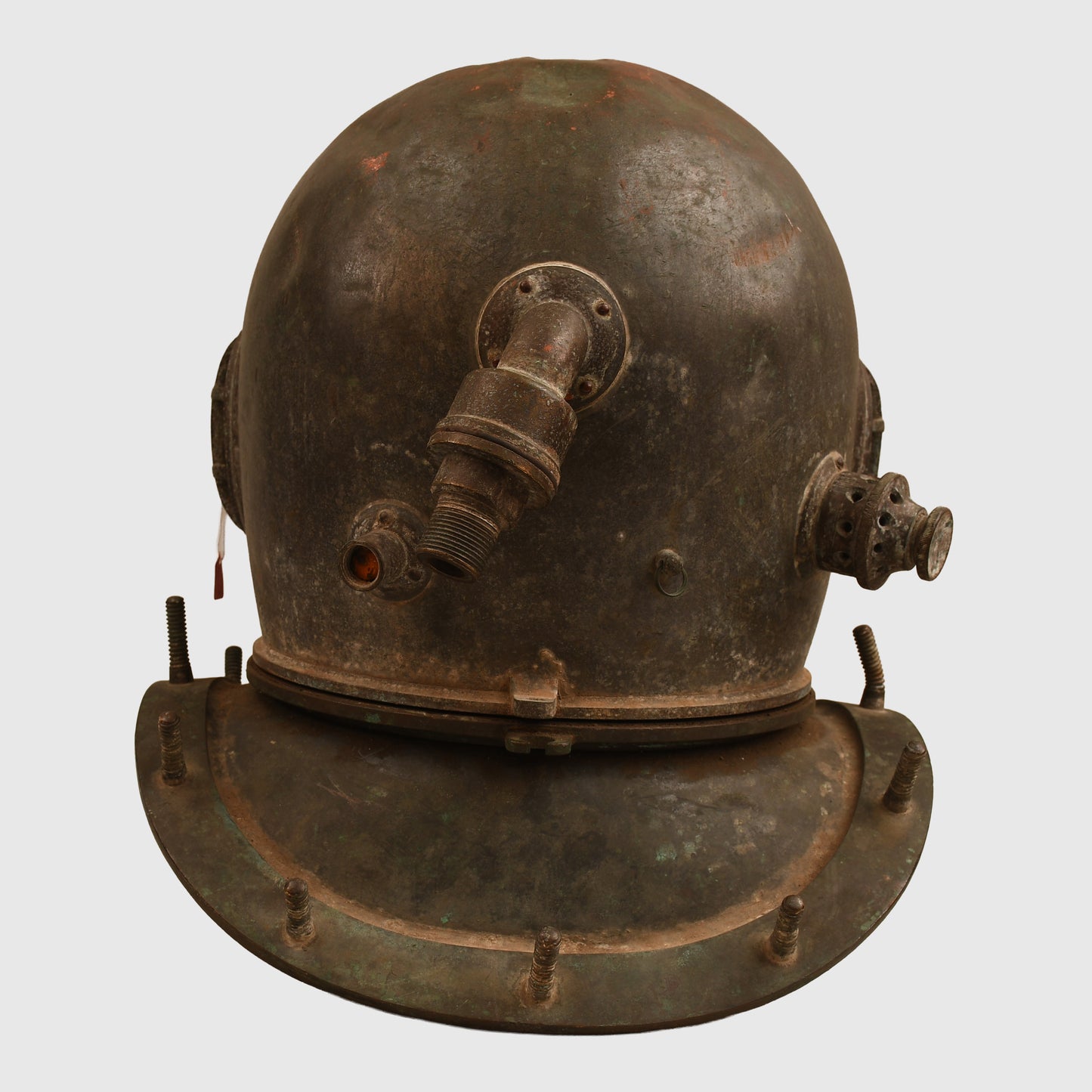 BRITISH WWII ROYAL NAVY SIEBE GORMAN 12 BOLT DIVING HELMET AND EQUIPMENT