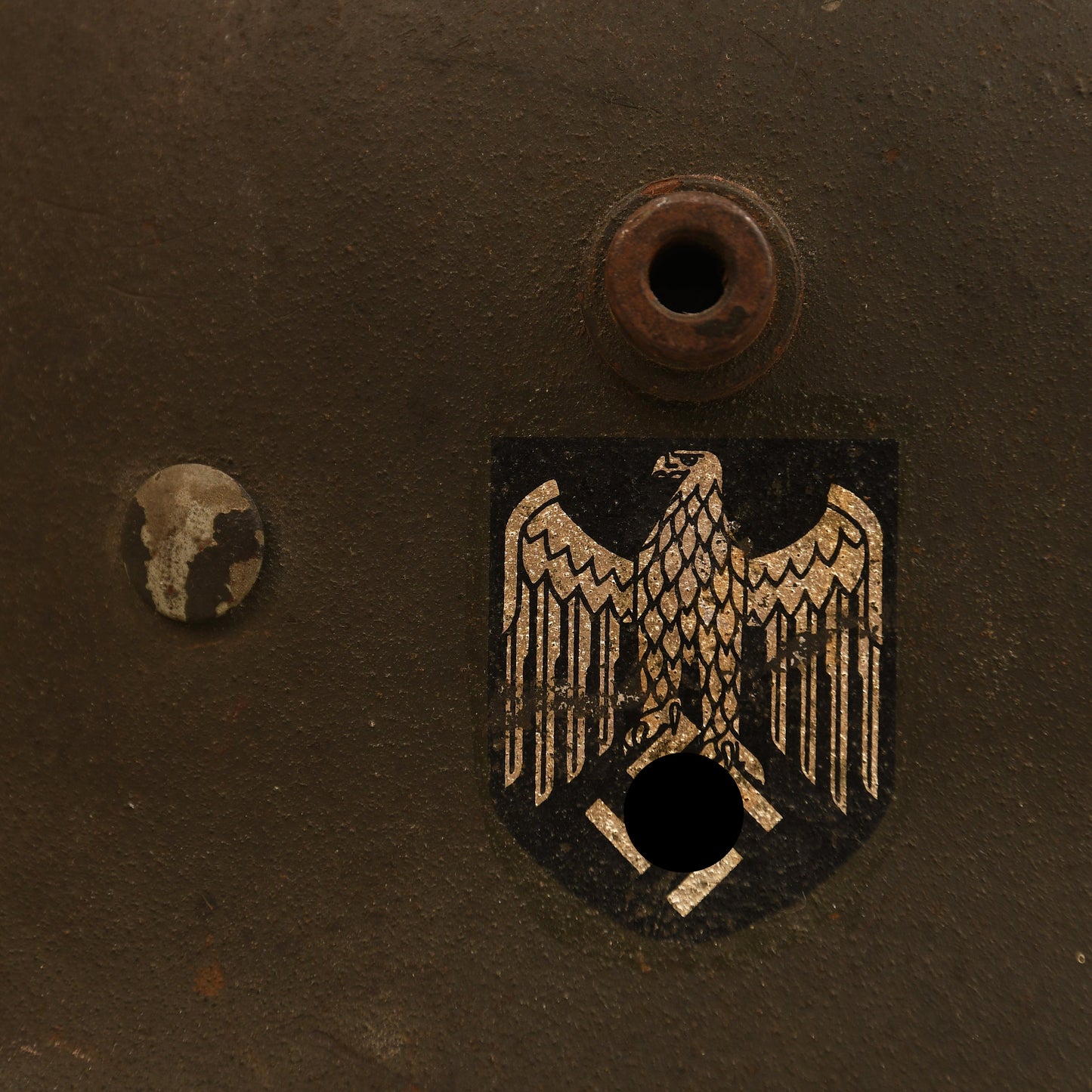 German WWII M18 Army Transitional Single Decal Combat Helmet