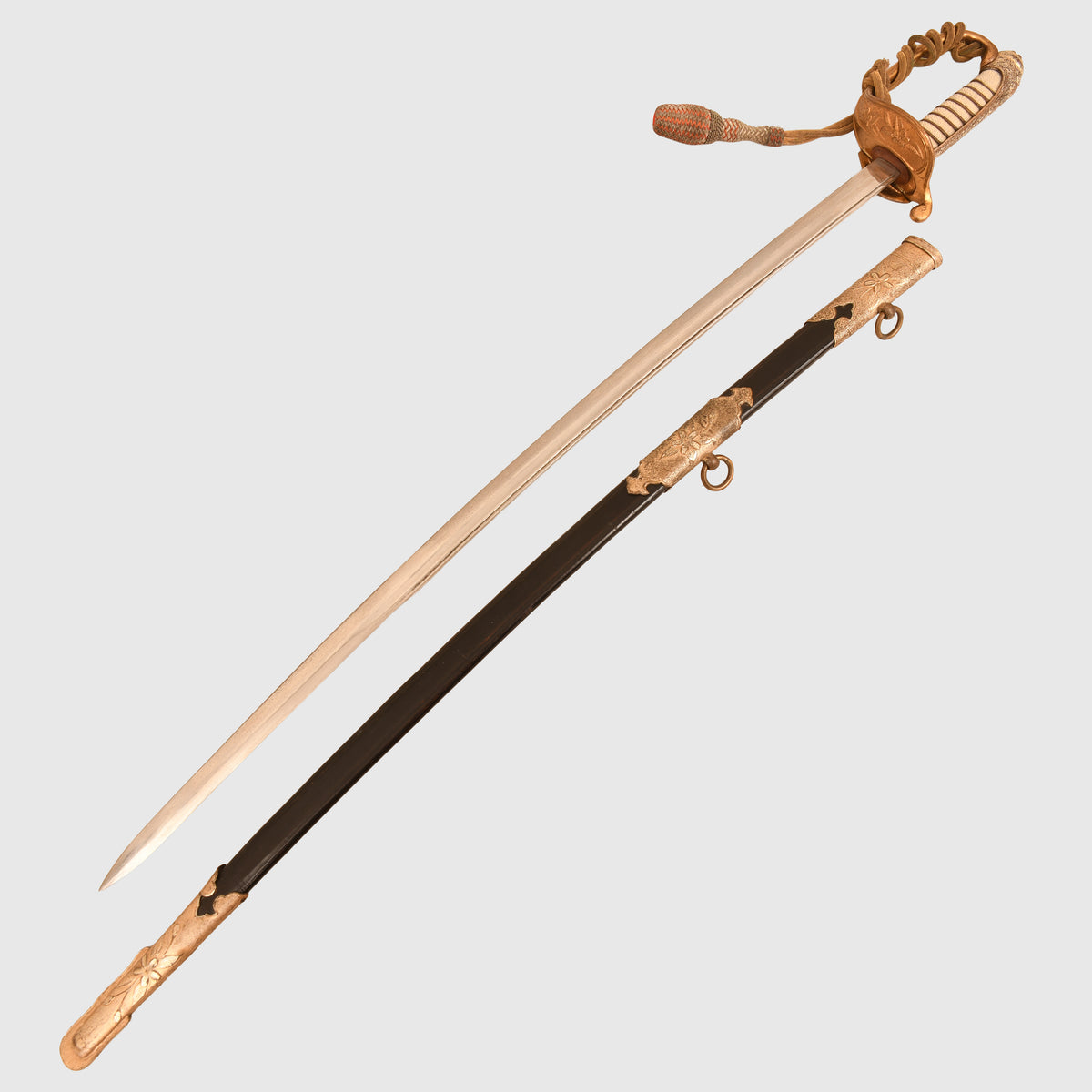 JAPANESE WWII NAVAL OFFICERS FULL DRESS DISPLAY PIECE