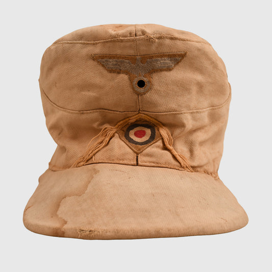 GERMAN WWII AFRIKAKORPS SIGNALS M40 FIELD CAP