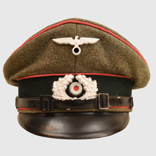 German WWII Army Panzer Enlisted Man’s Visor Cap