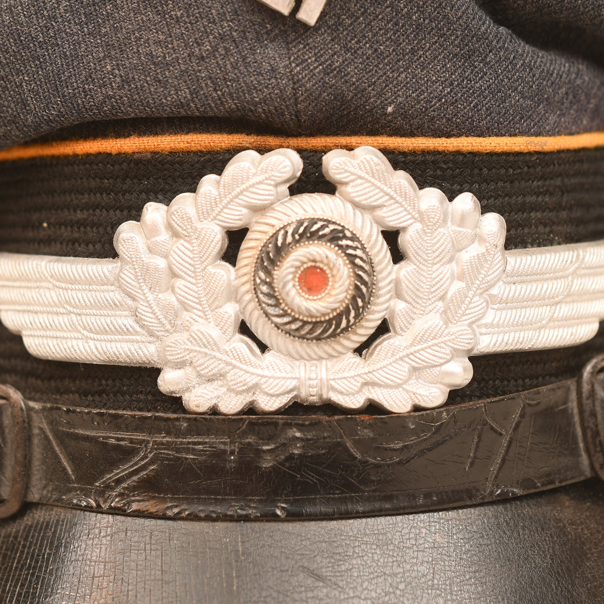 GERMAN WWII LUFTWAFFE NCO OR MAN’S VISOR CAP OF THE RESERVE