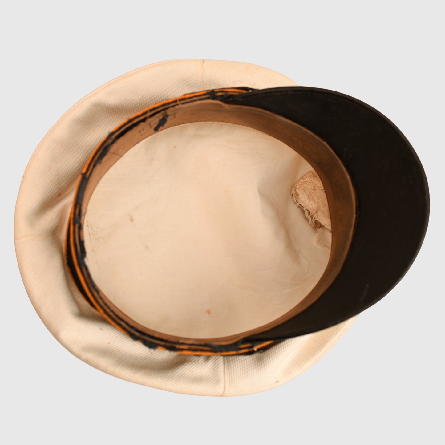 German WWII Luftwaffe White Top Flight Section Visor Cap