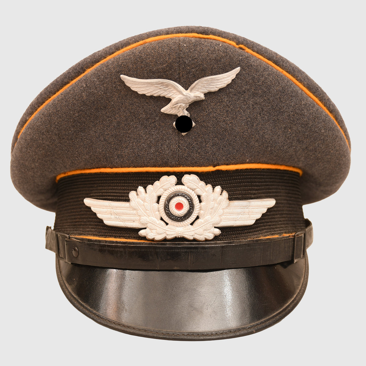 GERMAN WWII LUFTWAFFE NCO OR MAN’S VISOR CAP OF THE RESERVE