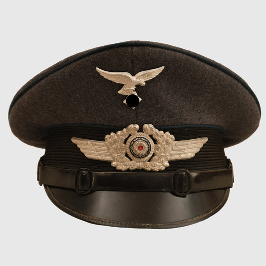 German WWII Luftwaffe Medical Section NCO or Man’s Visor Cap