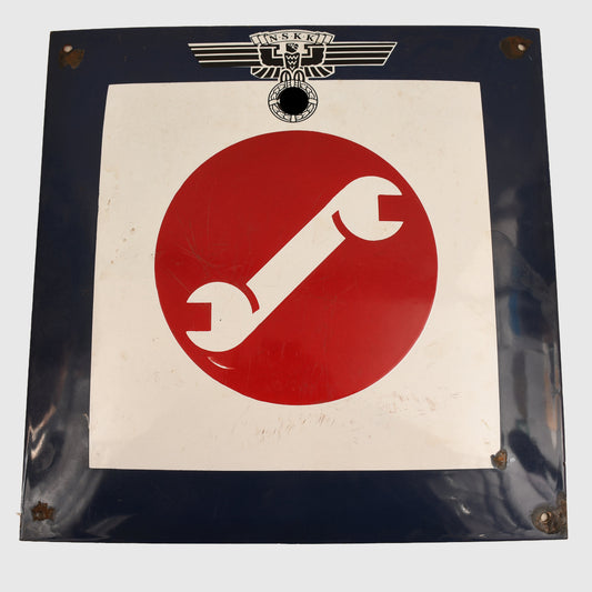 GERMAN WWII NSKK MOTOR REPAIR SHOP SIGN