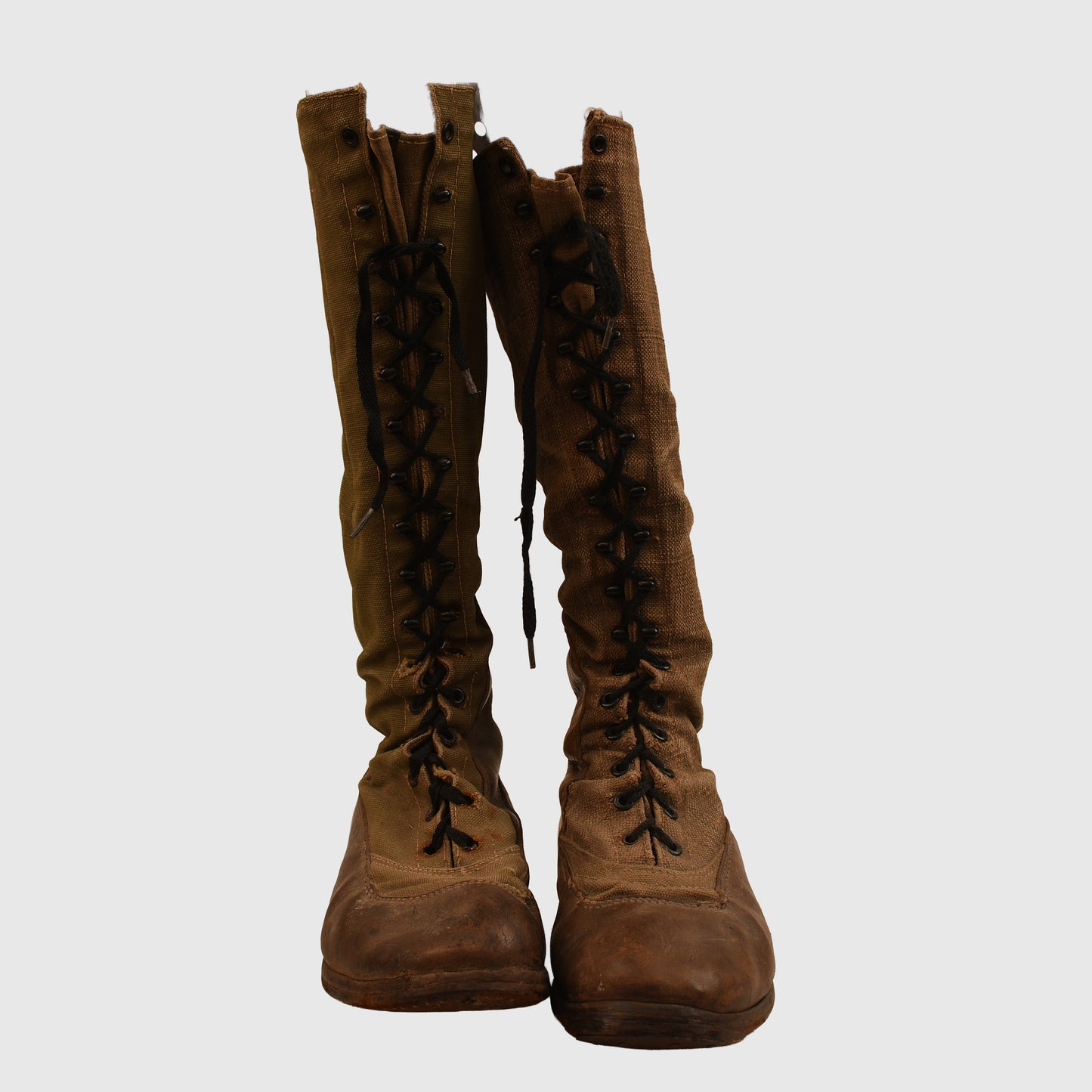 GERMAN WWII 1ST PATTERN AFRIKAKORPS LONG LACE UP BOOTS