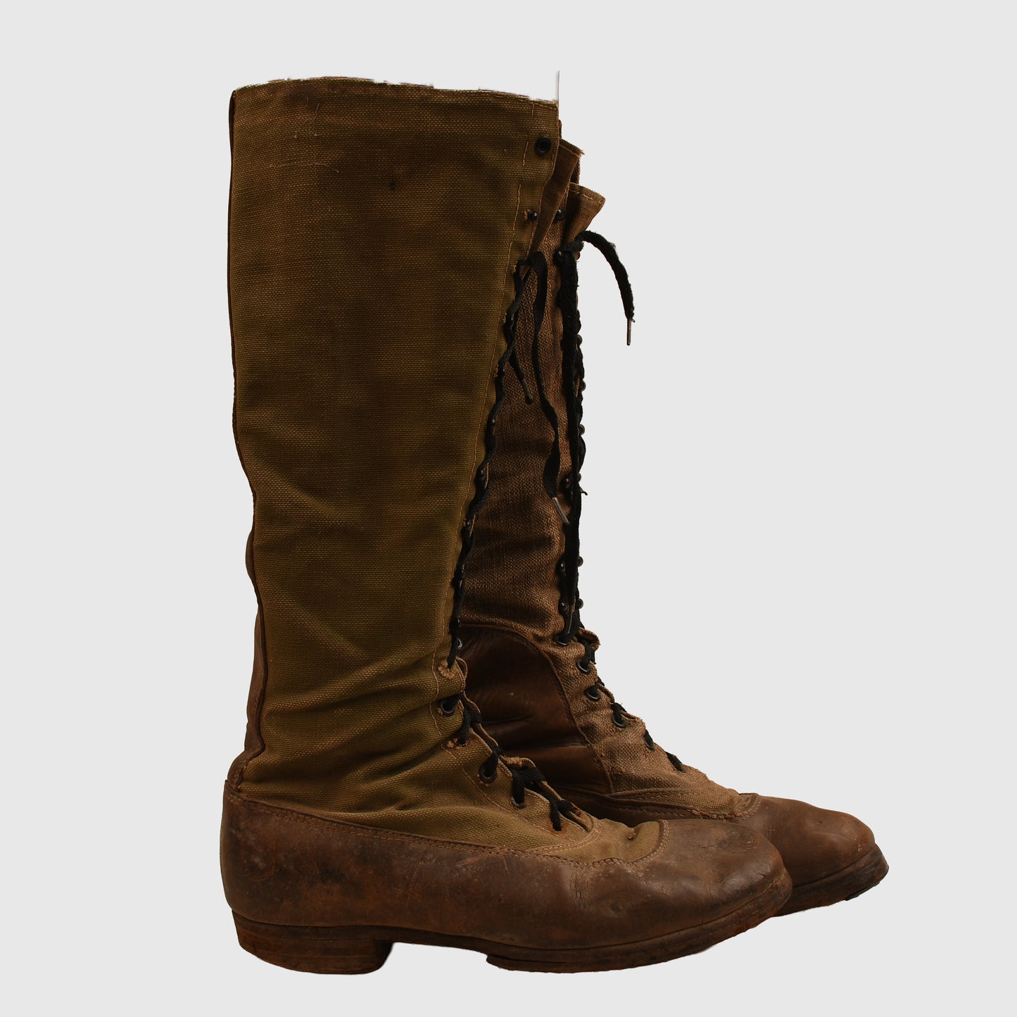 GERMAN WWII 1ST PATTERN AFRIKAKORPS LONG LACE UP BOOTS
