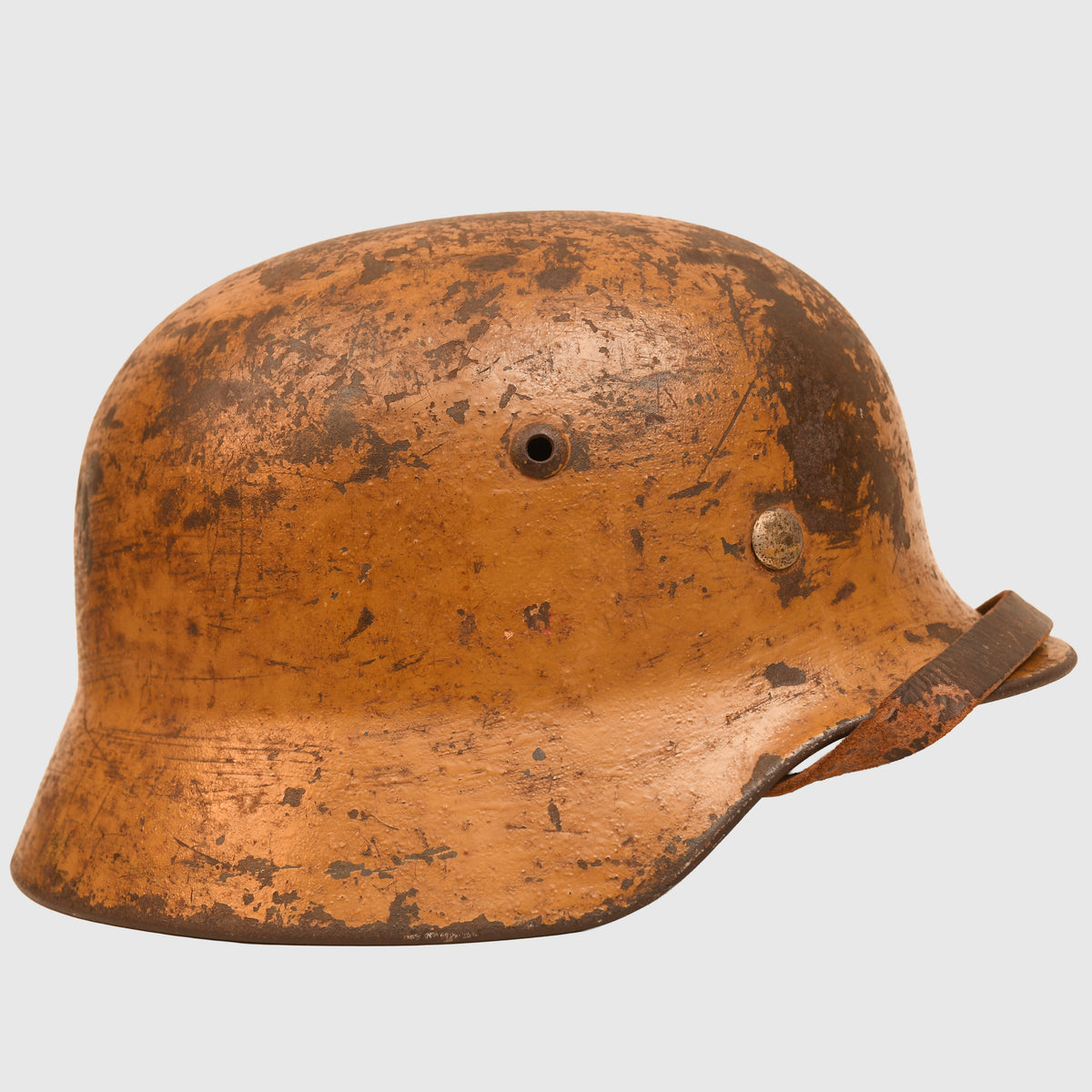GERMAN WWII M.35 LUFTWAFFE DOUBLE DECAL TROPICAL COMBAT HELMET