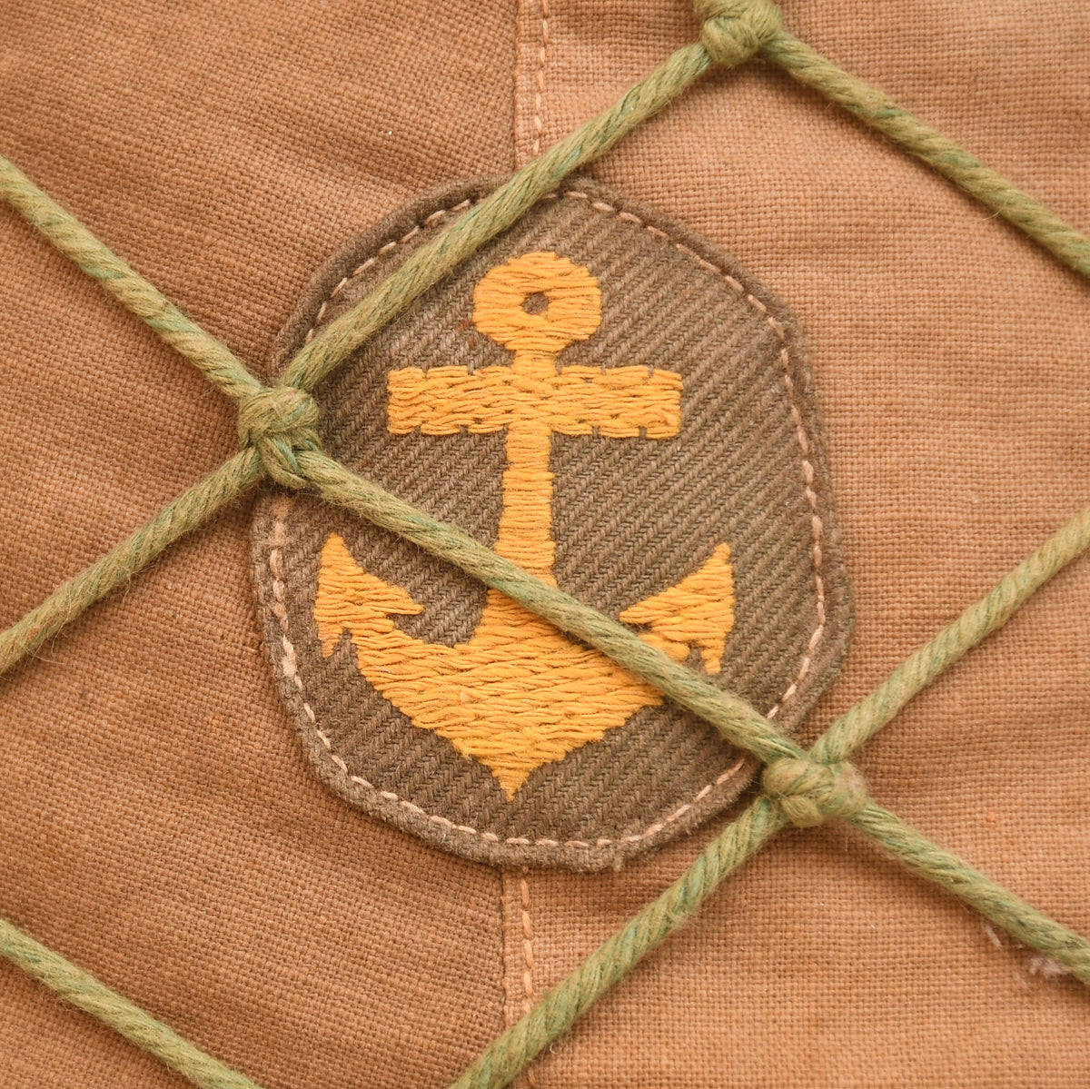 JAPANESE WWII NAVY HELMET WITH ORIGINAL COVER AND NET