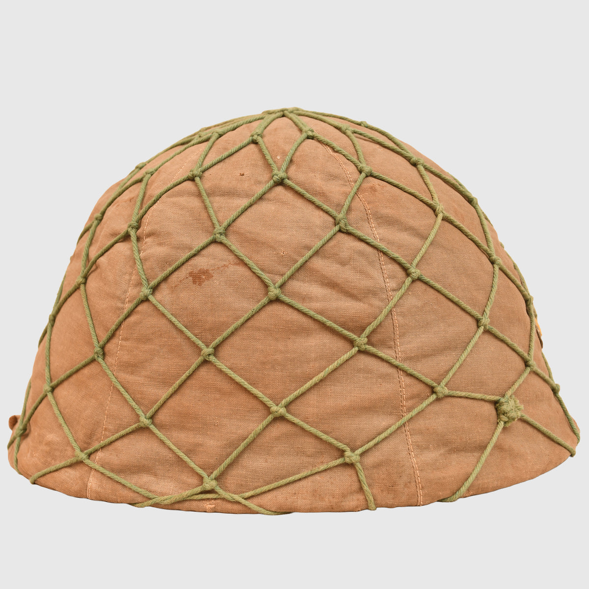 JAPANESE WWII NAVY HELMET WITH ORIGINAL COVER AND NET