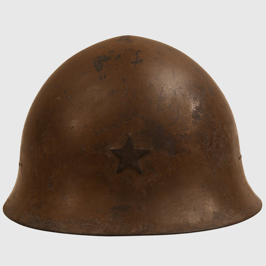 JAPANESE WWII TYPE 90 COMBAT STEEL HELMET WITH RARE LINER