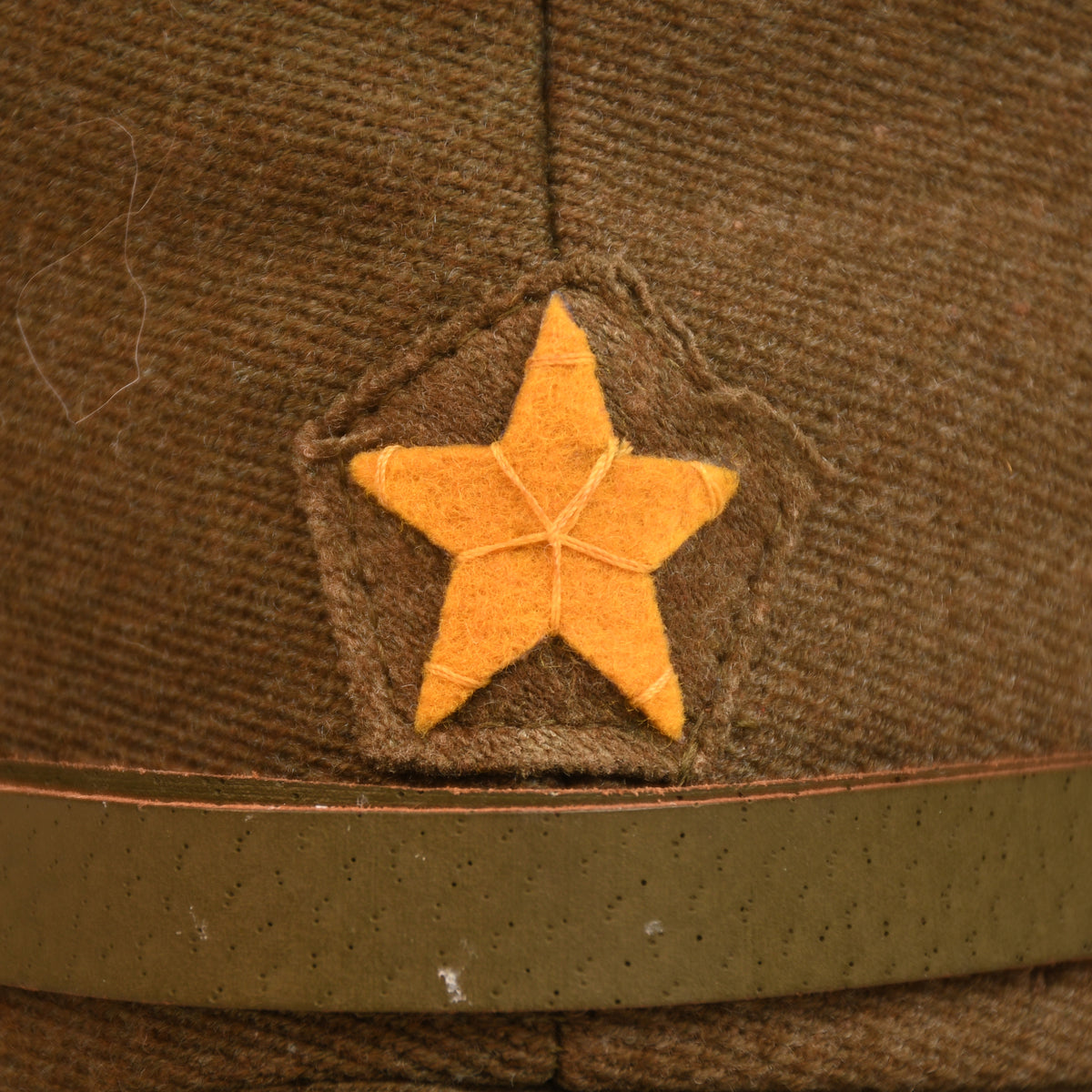 JAPANESE WWII ARMY OFFICERS FIELD CAP WITH CHRYSANTHEMUM SIDE BUTTONS