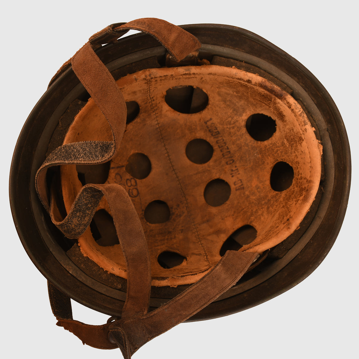 GERMAN WWII LUFTWAFFE CAMOFLAGE M.38 PARATROOPER HELMET